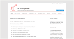 Desktop Screenshot of mlbsweeps.com