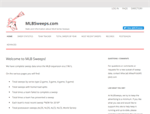 Tablet Screenshot of mlbsweeps.com